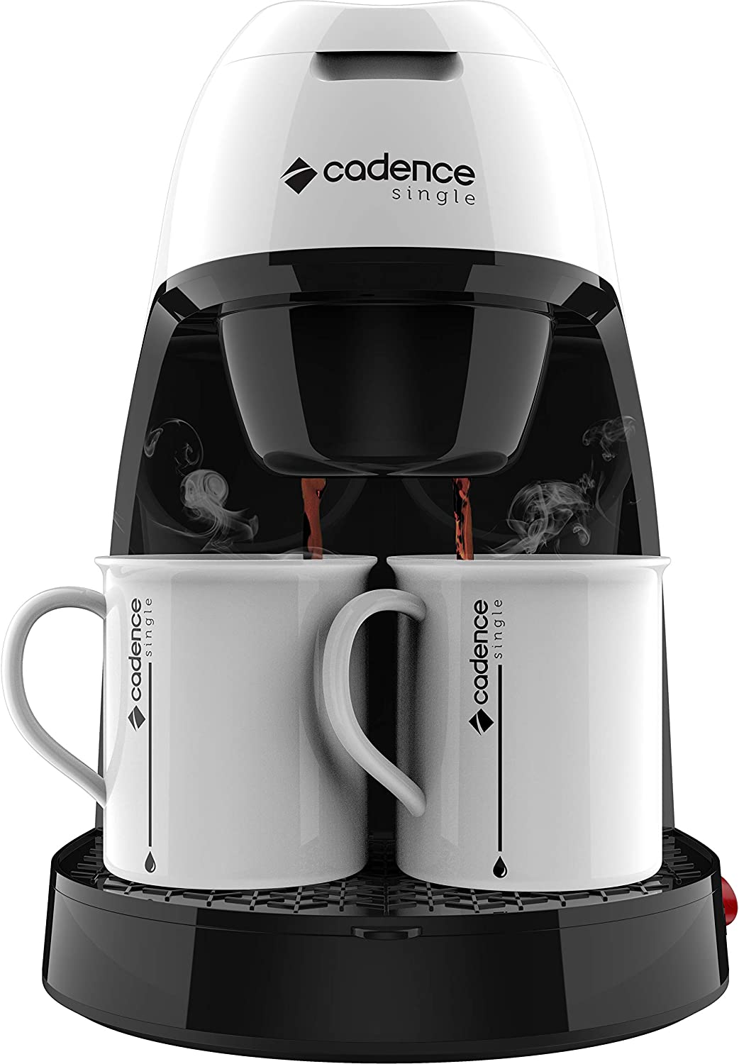 Cafeteira Cadence Single Contrast, 110V, Preto, 240ml, CAF218