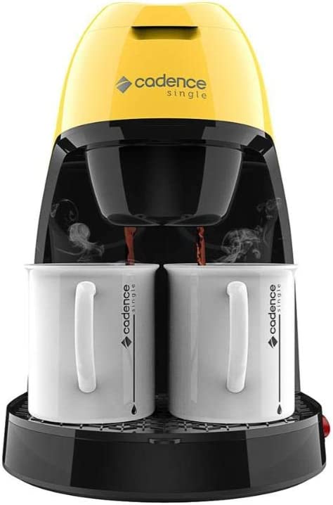 Cafeteira Cadence Single Contrast, 110V, Preto, 240ml, CAF218