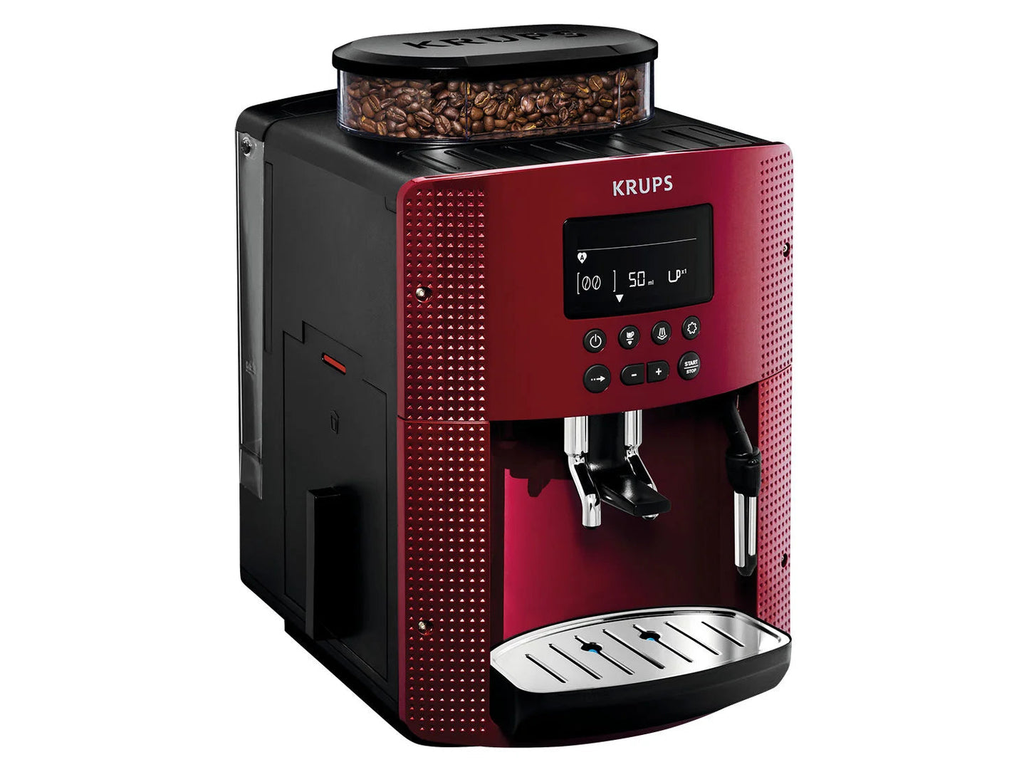 Krups coffee machine »EA8155«, compact design, red