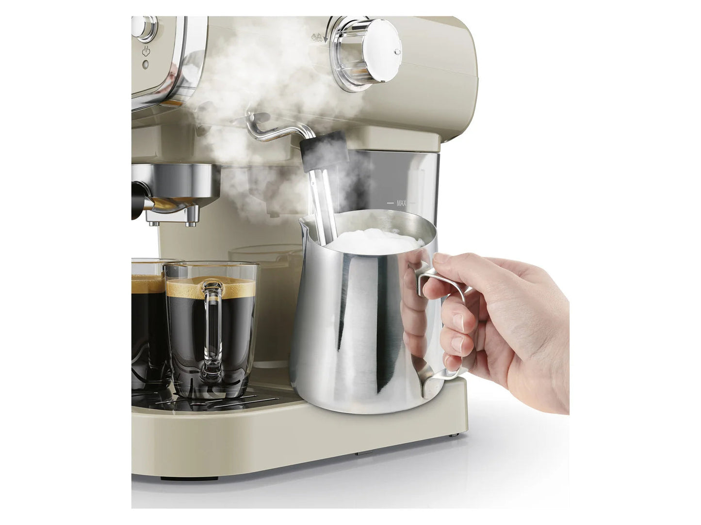 SILVERCREST® KITCHEN TOOLS espresso machine »SEML 1050 A1«, 2-in-1, 1050 W